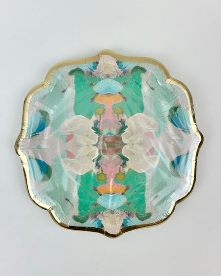 Monet's Garden Green Cocktail Plates Set of 10 Tabletop in at Wrapsody