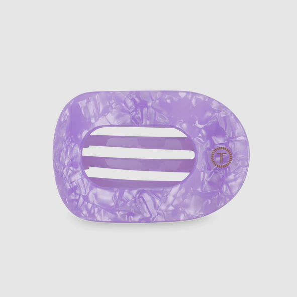 Teleties Lavender Mist Round Flat Clip Medium Hair Accessories in at Wrapsody