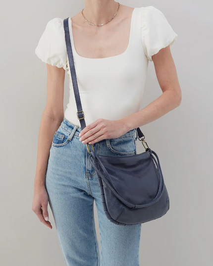 Hobo Phoebe Shoulder Bag in Lapis Handbags in  at Wrapsody