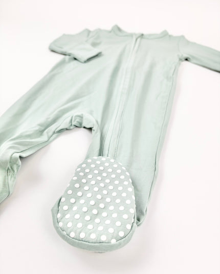 Angel Dear Jadeite 2-Way Zipper Footie Baby in at Wrapsody