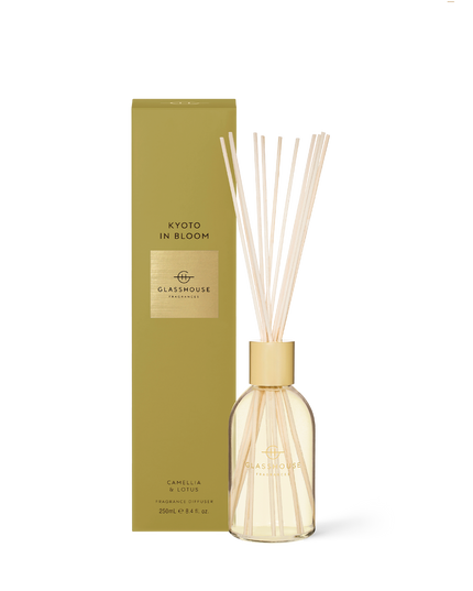 Glasshouse Diffuser 8.4oz Scents in Kyoto in Bloom at Wrapsody