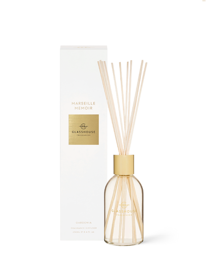 Glasshouse Diffuser 8.4oz Scents in Marseille Memoir at Wrapsody