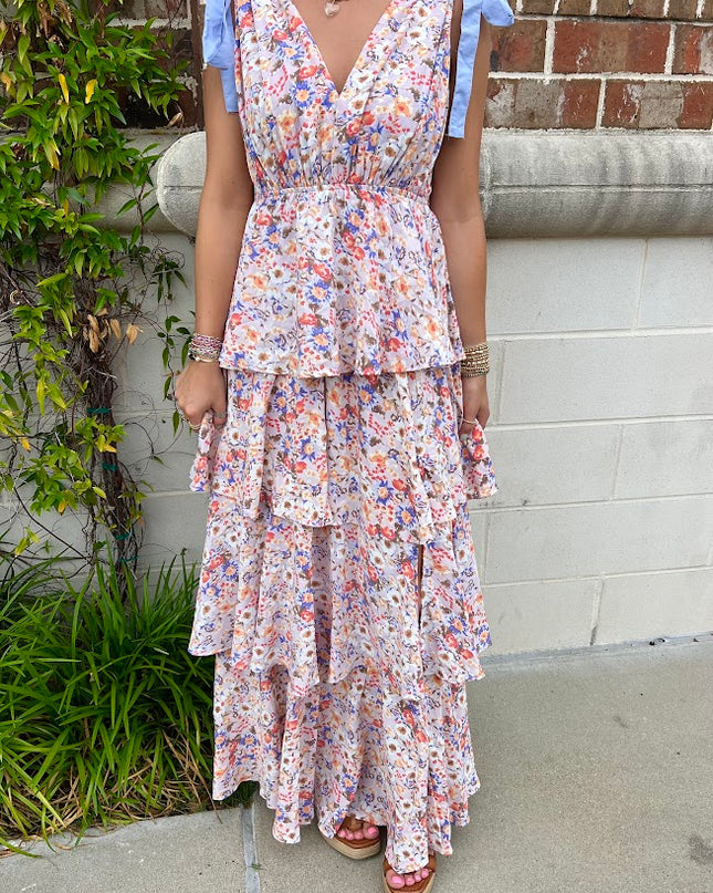 Rosey Floral Dress Dresses in  at Wrapsody
