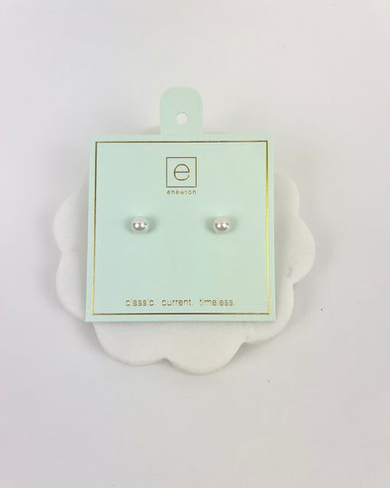 Enewton Classic 6mm Pearl Stud Earrings in  at Wrapsody