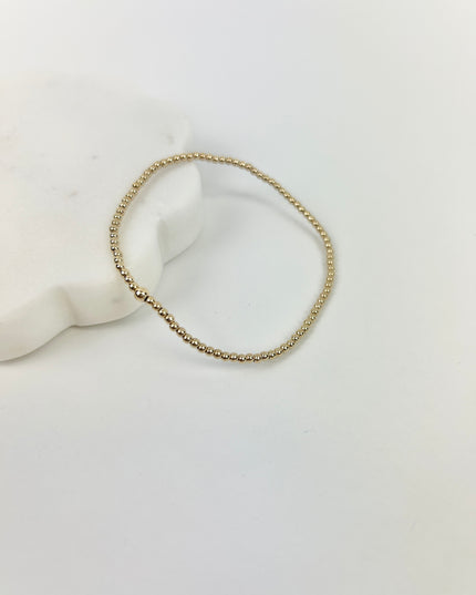 Enewton Classic Gold 2mm Bead Bracelet Bracelets in  at Wrapsody