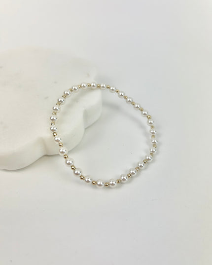 Enewton Classic Grateful Pattern 4mm Bead Bracelet Pearl Bracelets in  at Wrapsody