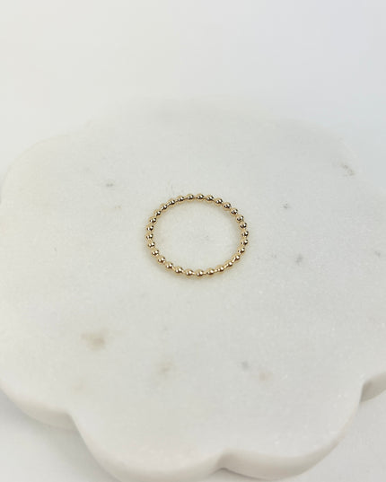 eNewton 2mm Gold Bead Ring Rings in  at Wrapsody