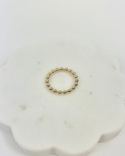 eNewton 3mm Gold Bead Ring Rings in  at Wrapsody