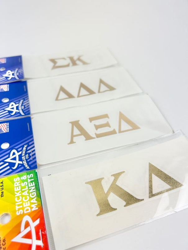 Gold Foil Decal Greek in  at Wrapsody