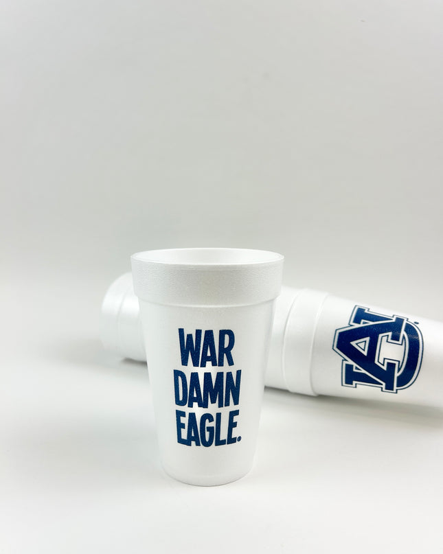 War Damn Eagle Foam Cup Set of 10 Drinkware in at Wrapsody