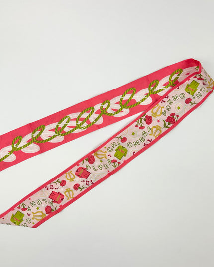 Sorority Silk Scarf Greek in Alpha Chi Omega at Wrapsody