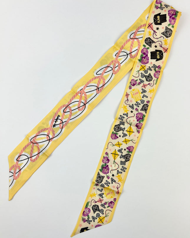 Sorority Silk Scarf Greek in Kappa Alpha Theta at Wrapsody