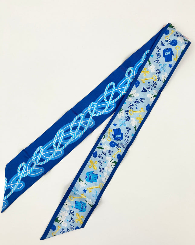 Sorority Silk Scarf Greek in Kappa Kappa Gamma at Wrapsody