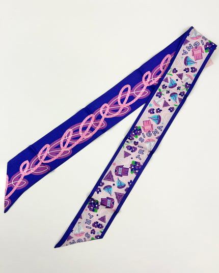 Sorority Silk Scarf Greek in Sigma Sigma Sigma at Wrapsody