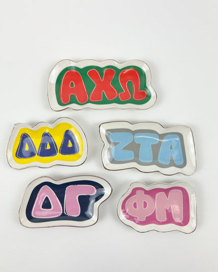 Sorority Letter Trinket Dish Greek in at Wrapsody