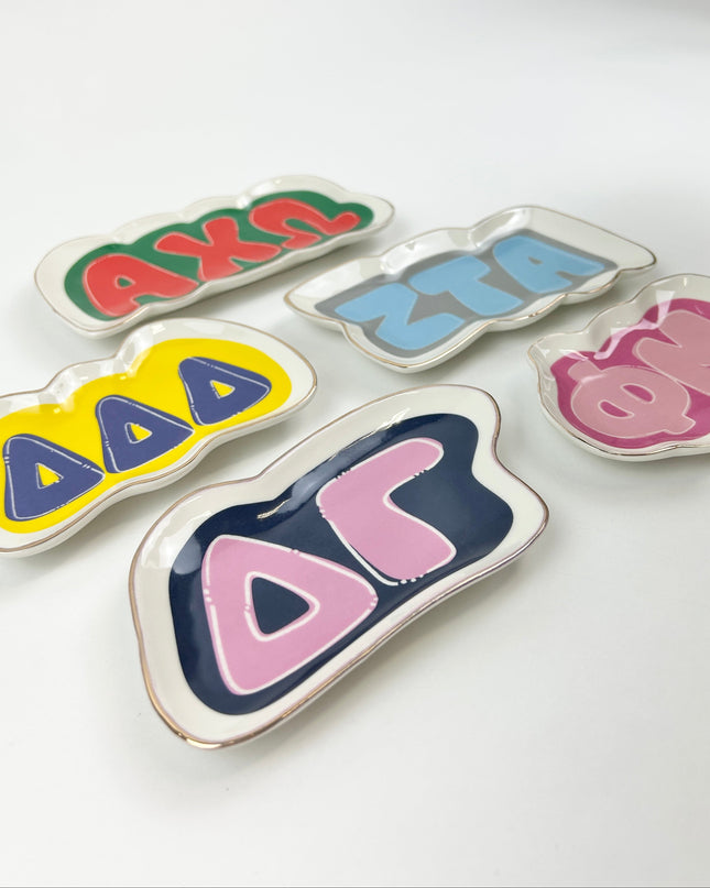 Sorority Letter Trinket Dish Greek in at Wrapsody