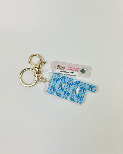 Sorority Printed Acrylic Keychain Greek in Kappa Kappa Gamma at Wrapsody