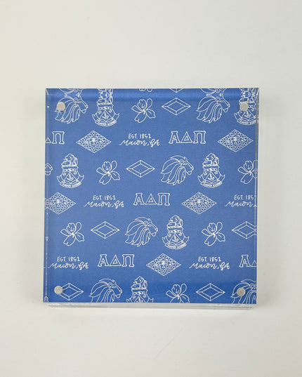 Sorority Toile Frame/Art Block Greek in Alpha Delta Pi at Wrapsody