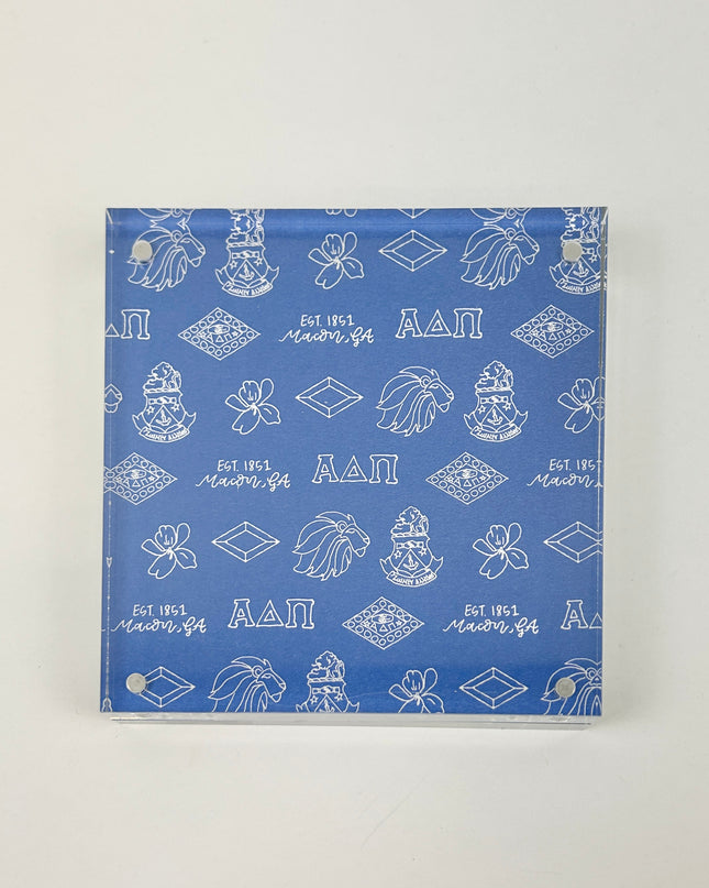 Sorority Toile Frame/Art Block Greek in Alpha Delta Pi at Wrapsody