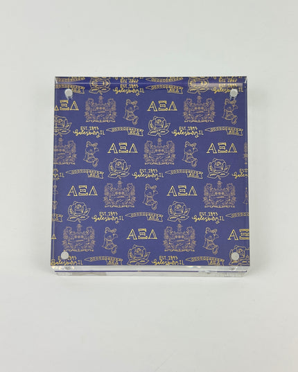 Sorority Toile Frame/Art Block Greek in Alpha Xi Delta at Wrapsody
