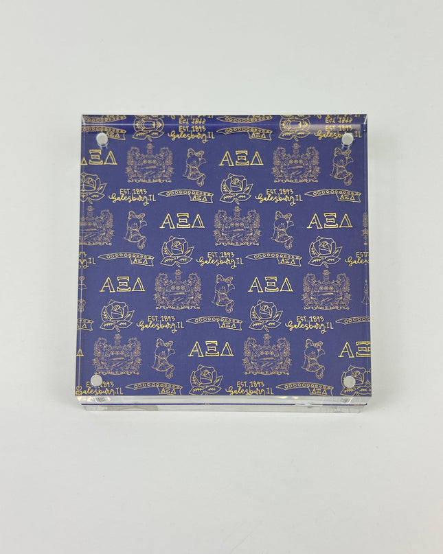 Sorority Toile Frame/Art Block Greek in Alpha Xi Delta at Wrapsody