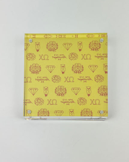 Sorority Toile Frame/Art Block Greek in Chi Omega at Wrapsody