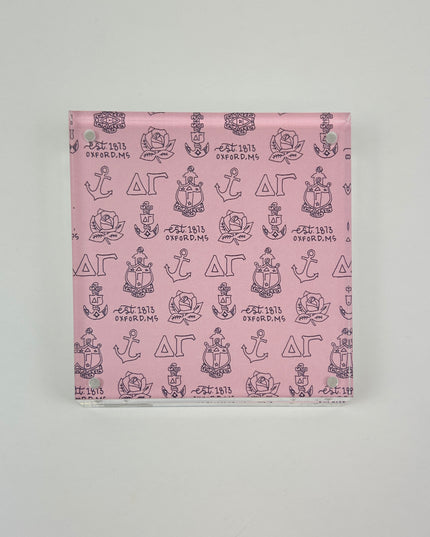 Sorority Toile Frame/Art Block Greek in Delta Gamma at Wrapsody