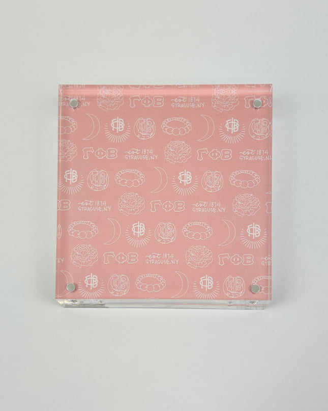 Sorority Toile Frame/Art Block Greek in Gamma Phi Beta at Wrapsody