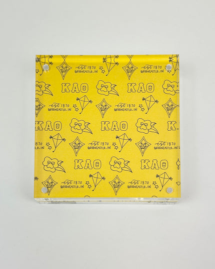 Sorority Toile Frame/Art Block Greek in Kappa Alpha Theta at Wrapsody