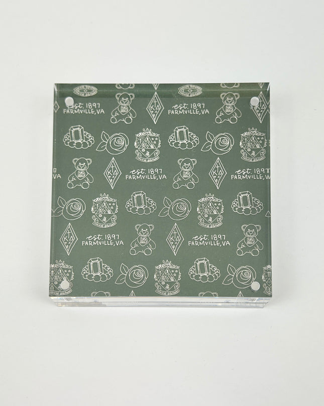 Sorority Toile Frame/Art Block Greek in Kappa Delta at Wrapsody