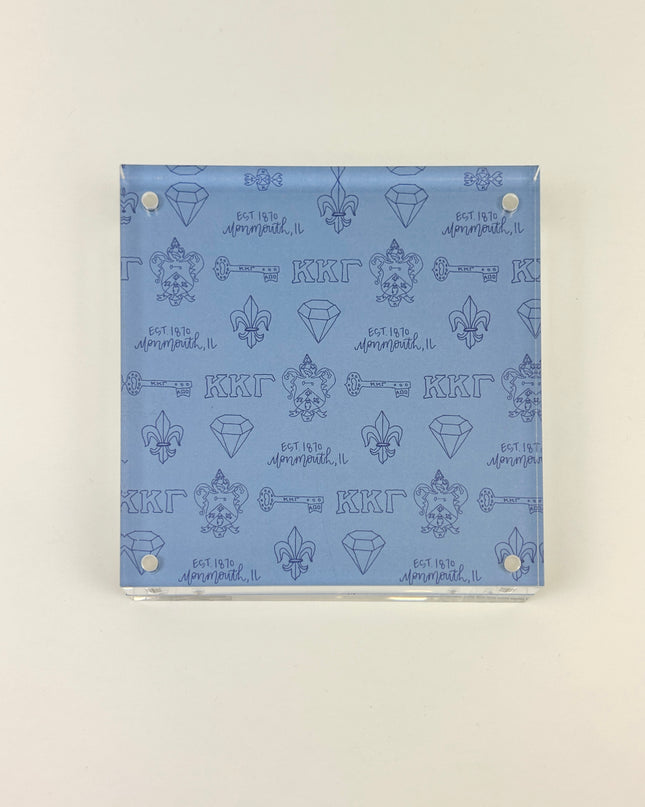 Sorority Toile Frame/Art Block Greek in Kappa Kappa Gamma at Wrapsody