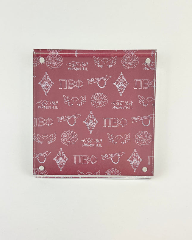 Sorority Toile Frame/Art Block Greek in Pi Beta Phi at Wrapsody
