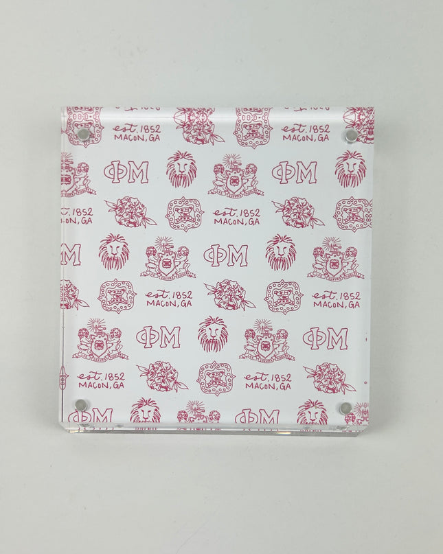 Sorority Toile Frame/Art Block Greek in Phi Mu at Wrapsody