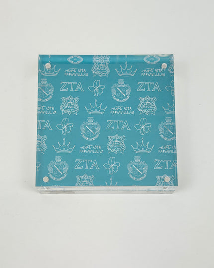 Sorority Toile Frame/Art Block Greek in Zeta Tau Alpha at Wrapsody