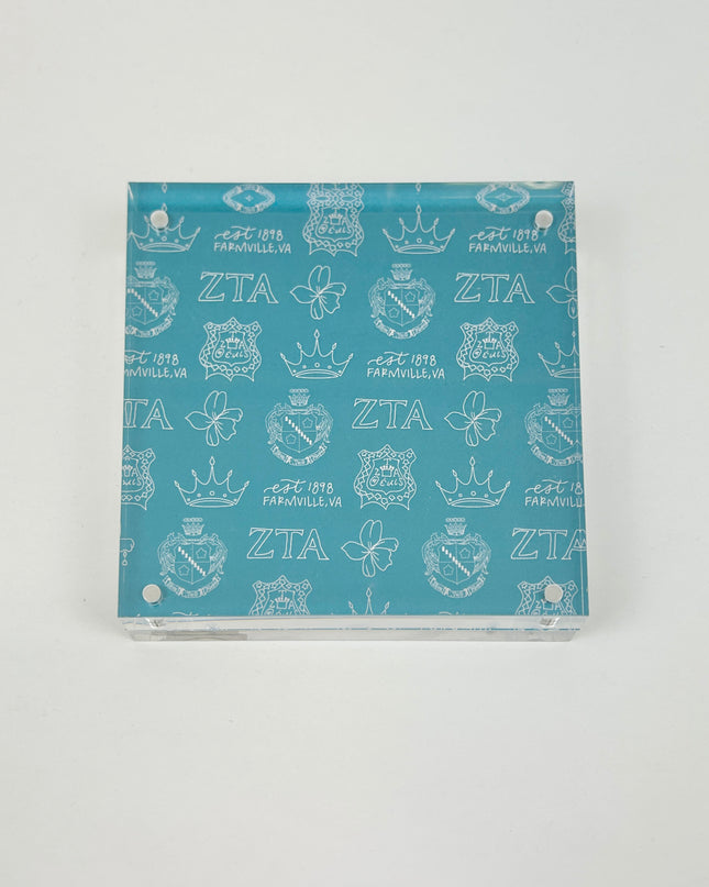 Sorority Toile Frame/Art Block Greek in Zeta Tau Alpha at Wrapsody
