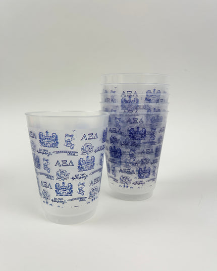 Sorority Toile Cup Set Greek in at Wrapsody