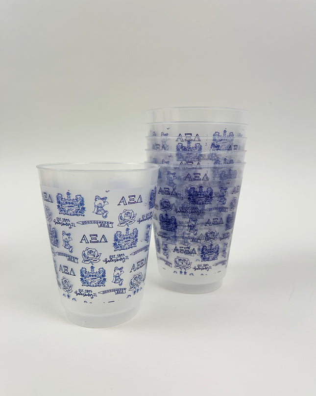 Sorority Toile Cup Set Greek in at Wrapsody