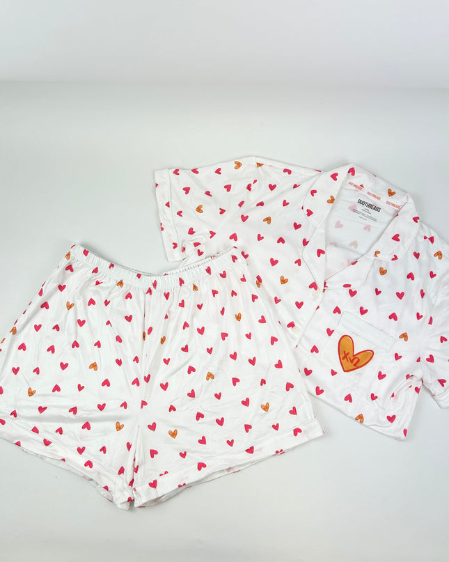 Sorority Heart PJ Set Greek in Chi Omega at Wrapsody