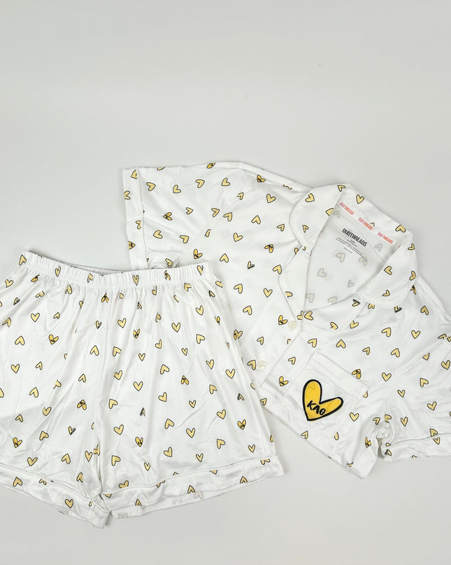 Sorority Heart PJ Set Greek in Kappa Alpha Theta at Wrapsody
