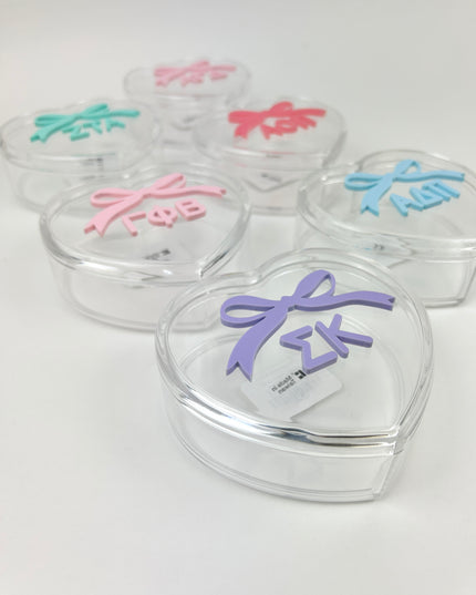 Sorority Acrylic Heart Box Greek in at Wrapsody