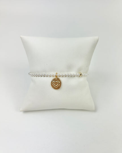 Enewton 3mm Pearl Inspire Love Small Charm Bracelet Bracelets in at Wrapsody