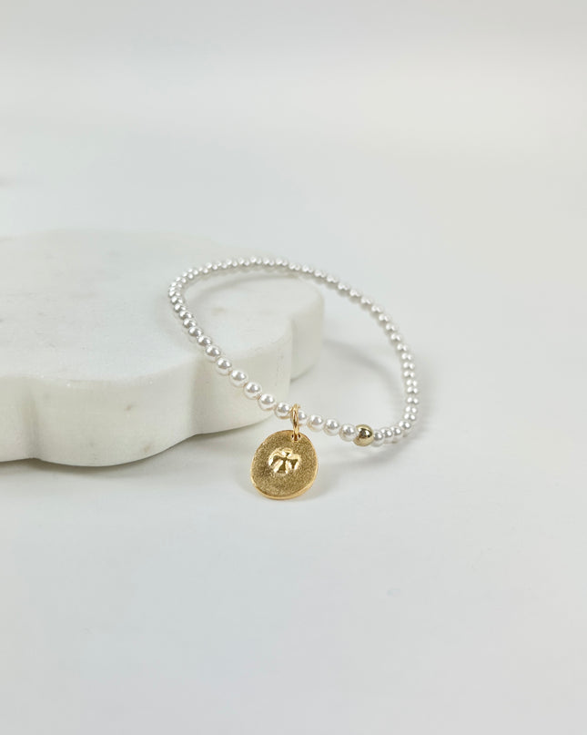 Enewton 3mm Pearl Inspire Love Small Charm Bracelet Bracelets in at Wrapsody