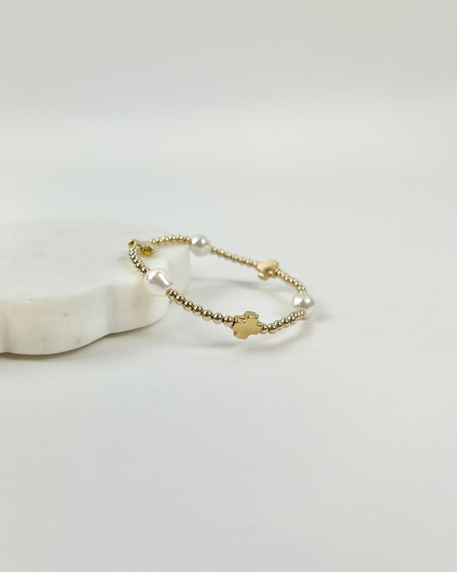Enewton 3mm Signature Cross Admire Pearl Bracelet Bracelets in at Wrapsody