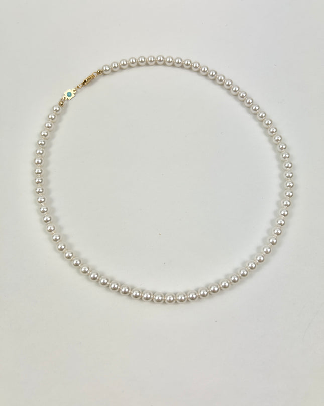 Enewton 15" Classic 5mm Pearl Bead Choker Necklaces in at Wrapsody