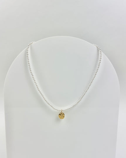 Enewton 15" 3mm Pearl Bead Inspire Small Charm Choker Necklaces in at Wrapsody