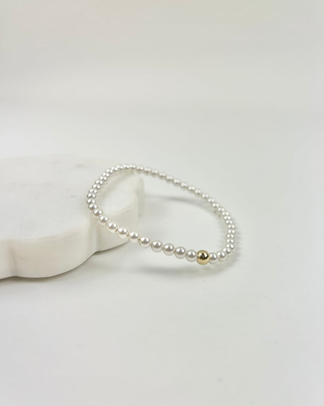 Extends Classic 4mm Pearl Bead Bracelet Bracelets in at Wrapsody