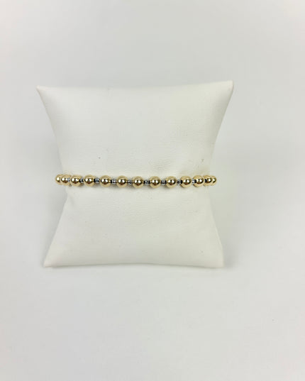 Enewton Faceted Silver Hematite Grateful Pattern 5mm Bracelet Bracelets in at Wrapsody