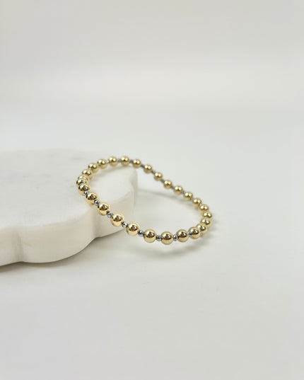 Enewton Faceted Silver Hematite Grateful Pattern 5mm Bracelet Bracelets in at Wrapsody