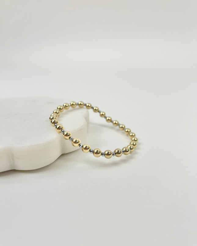 Enewton Faceted Silver Hematite Grateful Pattern 5mm Bracelet Bracelets in at Wrapsody