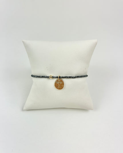 Enewton Faceted Hematite 2mm Inspire Small Charm Bracelet Bracelets in at Wrapsody